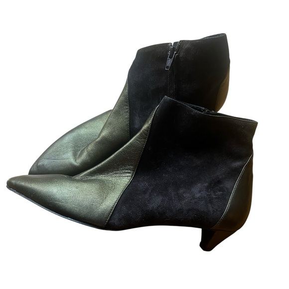 Robert Clergerie Black Kitten Heel Boots, size 8.5 - Picture 1 of 7